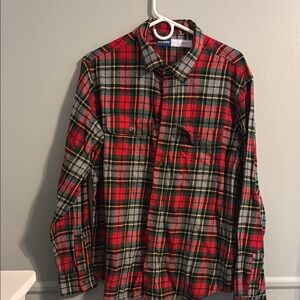 Old Navy Red and Green Casual Button Down Shirt